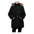 thumbnail image 1 of Rokka&Rolla Women's Fleece Lined Winter Coat with Faux Shearling Hood Parka Jacket, 1 of 9