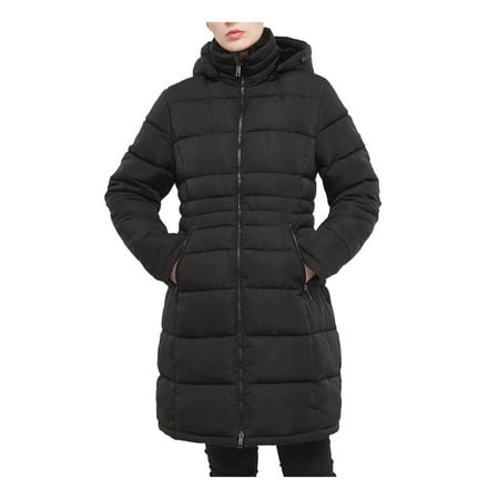 Rokka&Rolla Women's Heavy Long Winter Coat with Fleece Hood Parka Jacket
