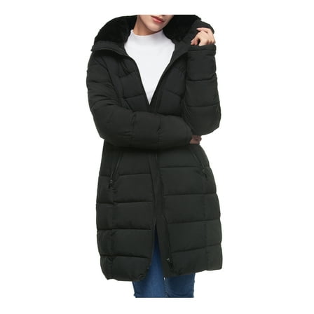 Rokka&Rolla Women's Heavy Long Winter Coat with Fleece Hood Parka Jacket