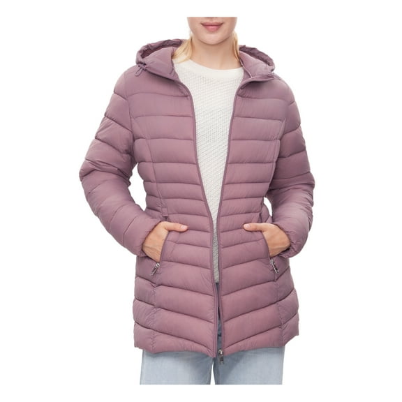 Rokka&Rolla Women's Light Long Coat Packable Puffer Jacket