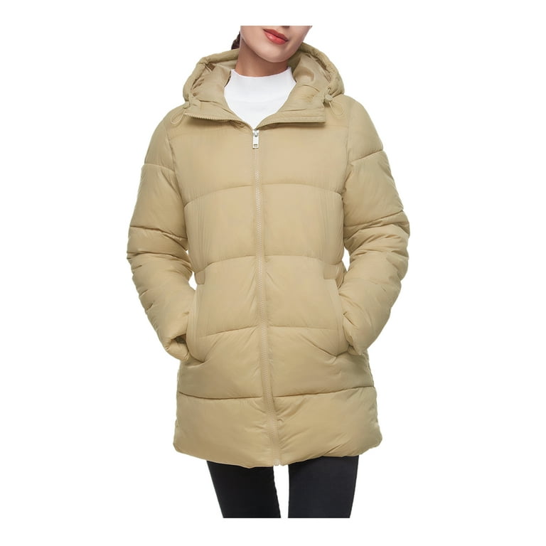 Flattering puffer coat online