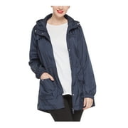 Rokka&Rolla Women's Rain Coat Light Windbreaker Trench Jacket