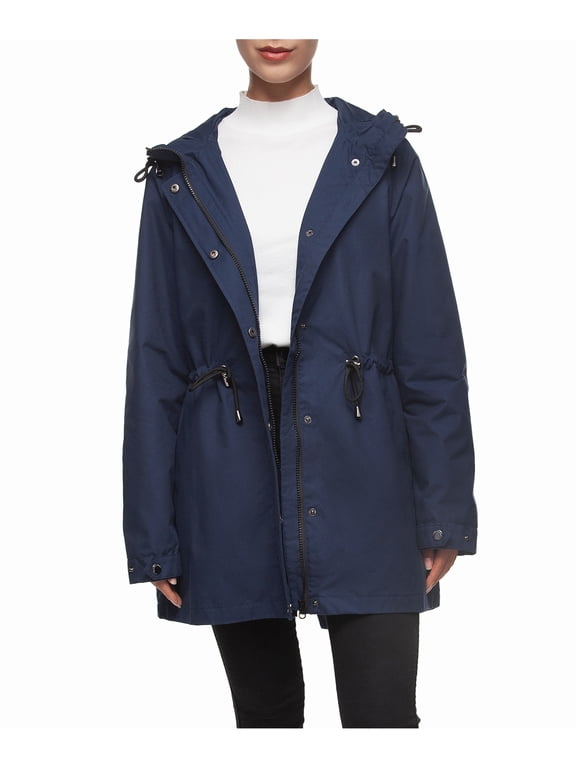 Rokka&Rolla Women's Trench Coat Windbreaker Jacket