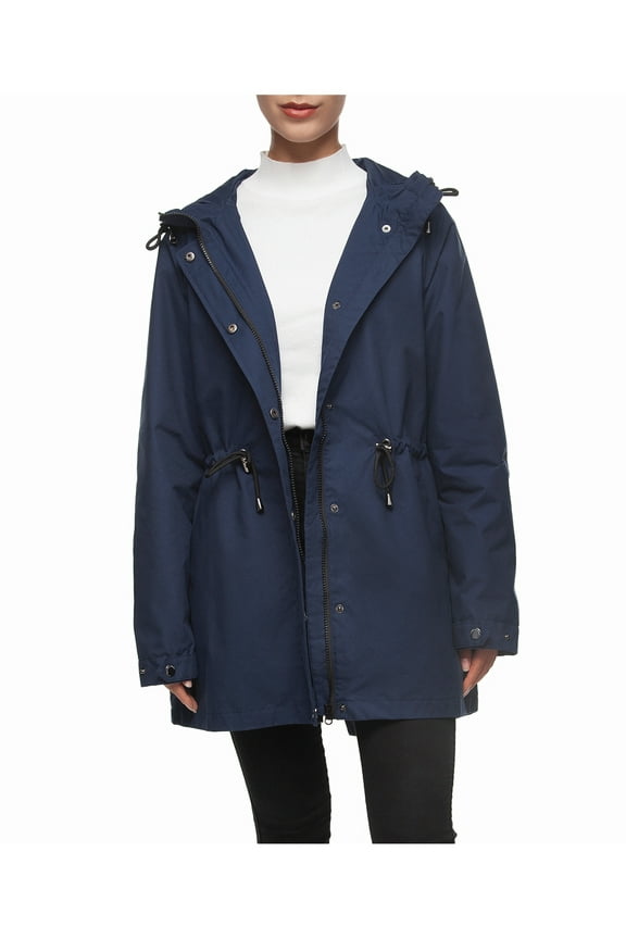 Rokka&Rolla Women's Trench Coat Windbreaker Jacket