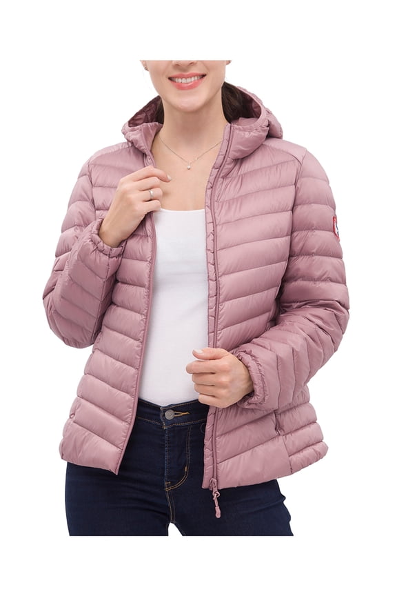 Rokka&Rolla Women's Ultra-Light REAL DOWN Jacket Packable Puffer Coat