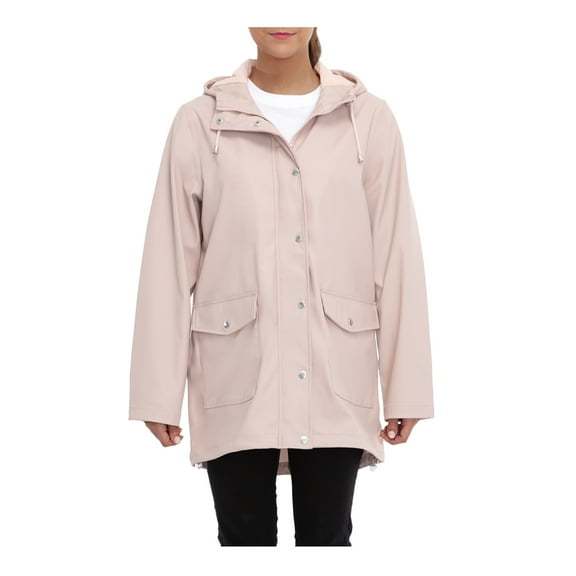 Rokka&Rolla Women's Waterproof Rain Coats Rubberized Jackets