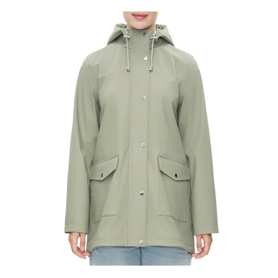 Rokka&Rolla Women's Waterproof Rain Coats Rubberized Jackets