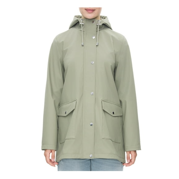 Rokka&Rolla Women's Waterproof Rain Coats Rubberized Jackets