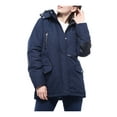 thumbnail image 1 of Rokka&Rolla Women's Winter Coat with Faux Shearling Hood Parka Jacket, 1 of 8
