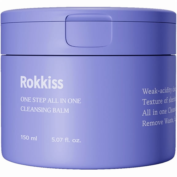 Rokkiss One Step All-In-One Cleansing Balm, Korean Makeup Remover Deep Cleansing, 5.07 fl. oz.