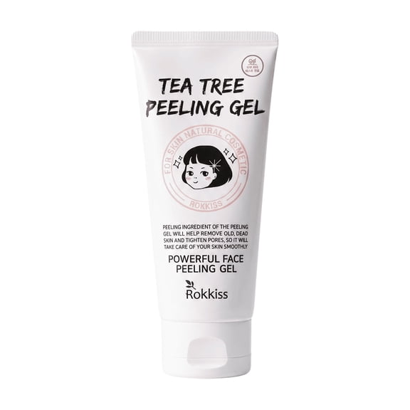 ROKKISS Tea Tree Peeling Gel Korean Face Exfoliator Dead Skin Care 4.05 fl oz