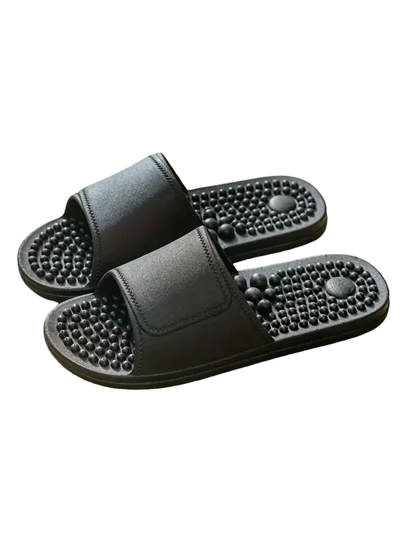 Acupressure Slippers for Women Men Unisex Adult Acupuncture Massage Pressure Point Shoes Plantar Fasciitis Slides Sandals Bath Shower House Slip on