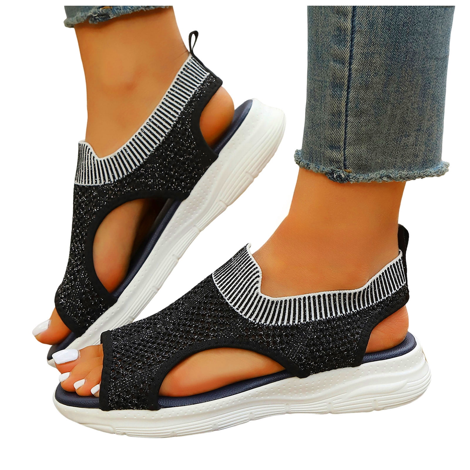 Rokment Athletic Walking Sandals for Women Comfortable Breathable