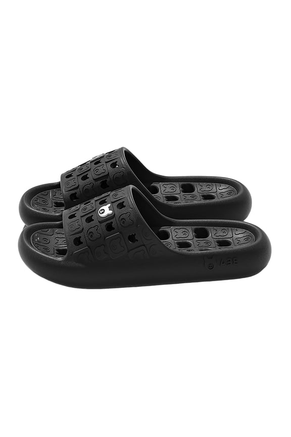 Bathroom Shower Slippers for Women Men with Holes Indoor House Shoes Non Slip Open Toe Quick-Dry Bath Water Slides Pool Spa Sandals