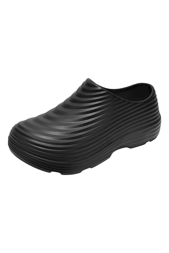 Chef Shoes for Women Men Non Slip Work Shoes Waterproof Oil Resistant Closed Toe Clogs Kitchen Restaurant Food Service Nursing Mules Black Size 8