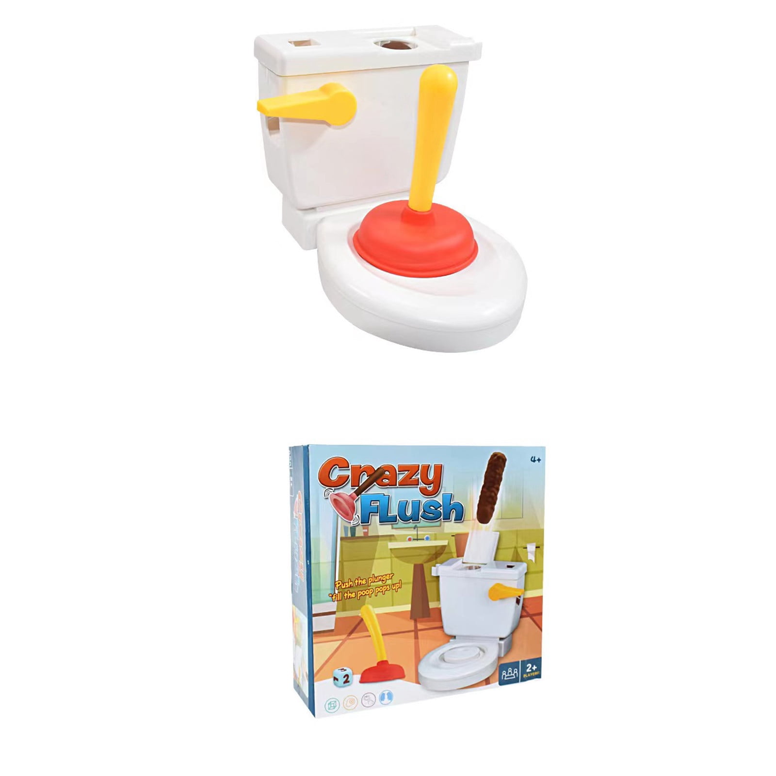 Rokment Funny Toilet Trick Toy Flush Frenzy Crazy Toilet Flush Game The ...