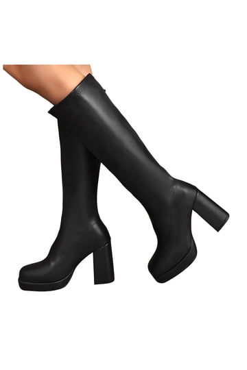 long black dress boots Batilia Maxi Dress in Satin Black main image 0