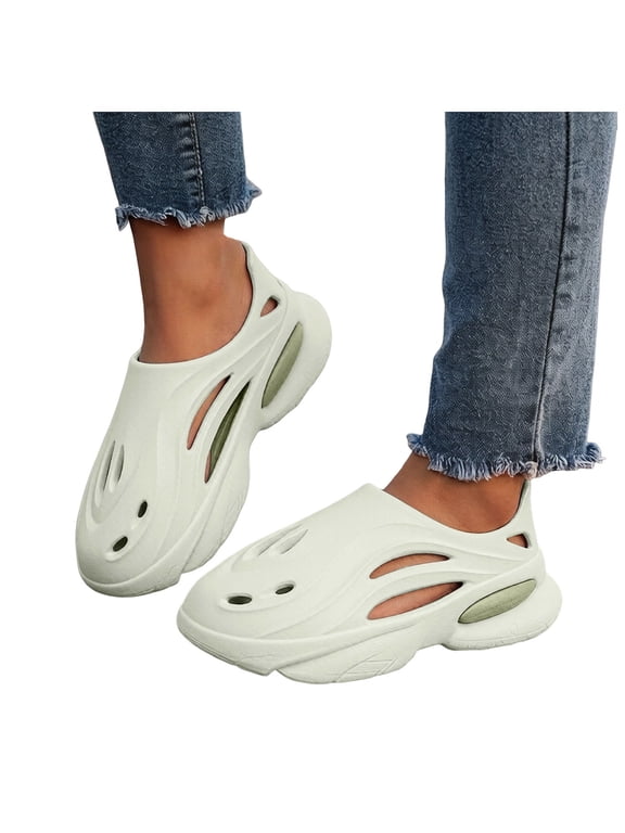 Men's Arch Support Athletic Clogs Closed Toe EVA Foam Non Slip Cushion Footbed Casual Outdoor Walking Beach Garden Slippers Slip on Sandals