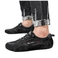 thumbnail image 1 of Rokment Men's Hiking Running Shoes Breathable Mesh Leather Patchwork Slip on Walking Tennis Flat Outdoor Climbing Trekking Fashion Sneakers, 1 of 6