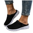 thumbnail image 1 of Rokment Men's Orthopedic Clogs Mules Backless Sandals with Arch Support and Back Straps Lightweight Comfortable Mesh Closed Toe Walking Slip on Driving Summer Shoes Black Size 6.5, 1 of 4