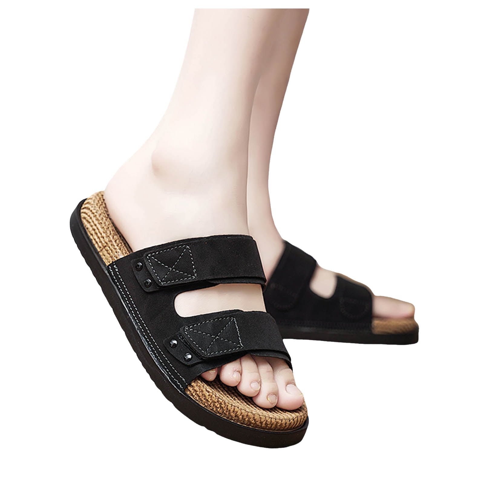 Loudmouth Sandals Slides Men 11 Fire Flames Frankie Buckle Slip On Casual Beach Men main image 4