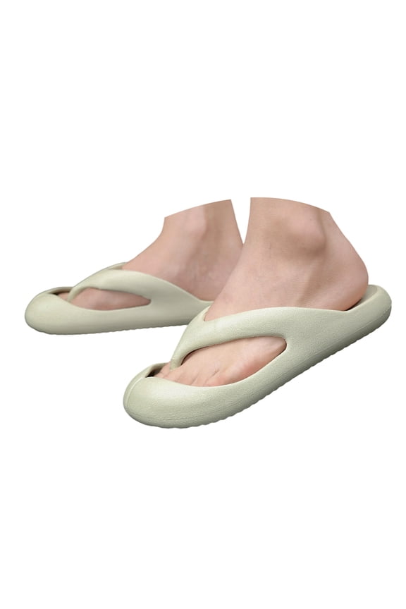 Mens Closed Toe Orthopedic Flip Flops Waterproof EVA Protective Toe Wide Width Arch Support Beach Pool Walking Slip on Thongs Slides Barefoot Water Sandals 2026 Khaki Size 7