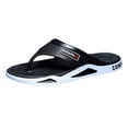 thumbnail image 1 of Rokment Mens Orthopedic Flip Flops Comfortable Non Slip Air Cushion Arch Support Walking Slip on Thong Beach Slippers Barefoot Water Sandals for Indoor Outdoor Black Size 6, 1 of 5