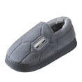 thumbnail image 1 of Rokment Mens Slippers Winter Warm Platform Memory Foam Bedroom House Shoes Slip on Snow Boots Home Booties for Indoor Outdoor D Size 11, 1 of 4