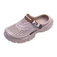 thumbnail image 1 of Rokment Mens Wide Width Orthopedic Clogs Garden Shoes with Back Straps and Arch Support Comfortable Closed Toe Open Back Walking Sandals Quick-Dry Casual Slippers Khaki Size 11, 1 of 6