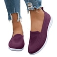 thumbnail image 1 of Rokment Nursing Walking Shoes for Women 2026 Spring Fall Lightweight Comfortable Mesh Memory Foam Othopedic Slip on Driving Tennis Non-Slip Work Loafers Flat Dark Purple Size 6.5, 1 of 7