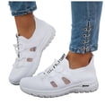 thumbnail image 1 of Rokment Orthopedic Athletic Walking Running Shoes for Women with Arch Support Breathable Comfortable Mesh Patchwork Slip on Tennis Nursing Sneakers, 1 of 8