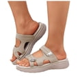 thumbnail image 1 of Rokment Orthopedic Walking Nursing Slip on Sandals for Women with Adjustable Straps 2026 Beach Summer Comfortable Arch Support Memory Foam Platform Casual Slippers C Size 8.5, 1 of 9