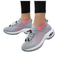 thumbnail image 1 of Rokment Orthopedic Walking Running Nursing Shoes for Women with Arch Support 2026 Spring Fall Comfortable Knit Ortho Air Cushion Non Slip Work Sneakers Pink Size 5.5, 1 of 8