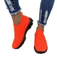 thumbnail image 1 of Rokment Orthopedic Walking Shoes for Women 2026 Spring Fall Breathable Knit Slip on Socks Nursing Running Tennis Driving Sneakers for Outfoot Activities Orange Size 7, 1 of 5