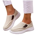 thumbnail image 1 of Rokment Orthopedic Walking Shoes for Women Elderly Plantar Fasciitis with Arch Support Lightweight Confortable Mesh Non Slip Work Tennis Nursing Sneakers Beige Size 6.5, 1 of 5