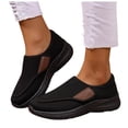 thumbnail image 1 of Rokment Orthopedic Walking Shoes for Women Elderly Plantar Fasciitis with Arch Support Lightweight Confortable Mesh Non Slip Work Tennis Nursing Sneakers Black Size 9, 1 of 5