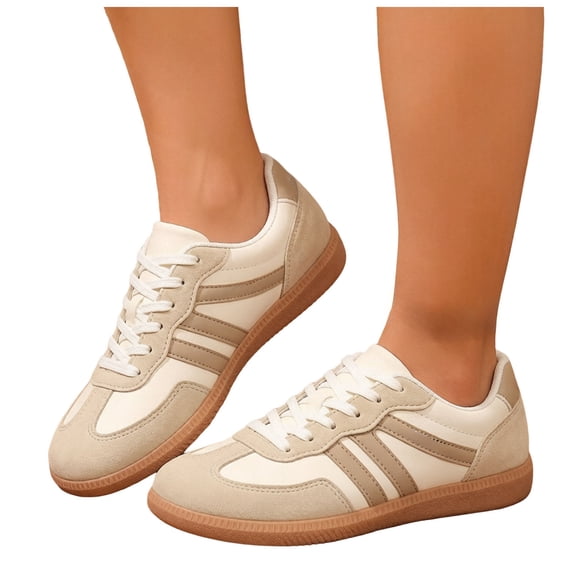 Rokment Retro Leopard Color Block Low Top Fashion Sneakers for Women 2026 Casual Suede Comfort Walking Running Tennis Skate Shoes Fall Winter Street Wear