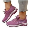 thumbnail image 1 of Rokment Running Shoes for Women Comfortable Mesh Cross-Training Workout Fitness Walking Nursing Trainers Sneakers with Arch Support Purple Size 7, 1 of 7