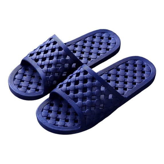Rokment Shower Slippers for Men Women Non Slip Quick-Dry Hollow out Bathroom Slides with Holes Spa Pool Indoor Outdoor House Home Shoes Bath Sandals
