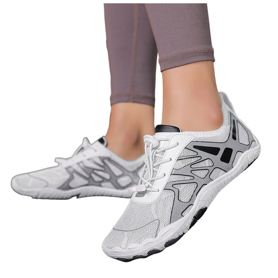 Rokment Water Shoes for Women Men Outdoor Beach Swim Pool Lightweight Quick-Dry Athletic Swimming Yoga Surfing Exercise Walking Sneakers White Size 10.5