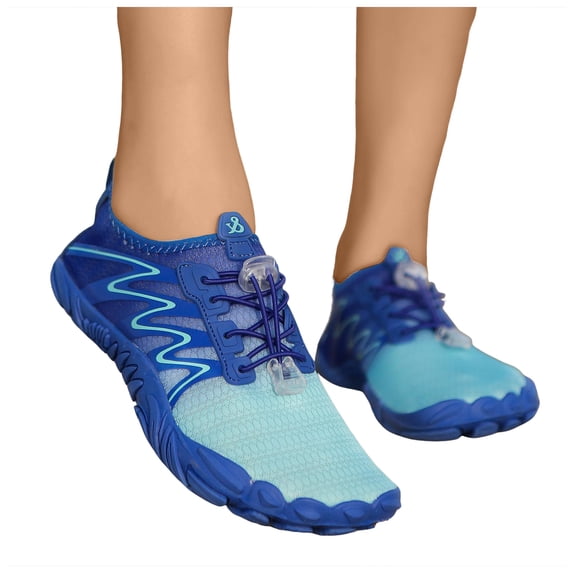 Rokment Water Shoes for Women Men Adult Unsex Quick Drying Barefoot Surf Socks for Beach Swim River Pool Lake Hiking Kayaking Surfing A Size 5