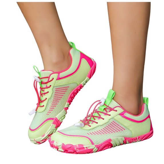 Rokment Water Shoes for Women Men Quick-Dry Barefoot Outdoor Sports Shoes for Beach Swim Pool Boating Yoga Hiking Lightweight Green Size 7.5