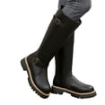 thumbnail image 1 of Rokment Wide Calf Knee High Motorcycle Riding Boots for Women 2026 Fashion Casual Buckles Leather Platform Chunky Heels Mid-Calf Long Tall Booties Fall Winter, 1 of 6