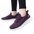 thumbnail image 1 of Rokment Winter Fleece Lined Running Walking Shoes for Women Comfortable Thermal Memory Foam Tennis Jogging Trainners Nursing Work Sneakers Purple Size 6.5, 1 of 5