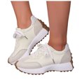 thumbnail image 1 of Rokment Women Retro Color Block Running Trainners Skate Shoes Comfortable Suede Platform Non Slip Jogging Walking Tennis Sneakers for School Streetwear Casual, 1 of 9