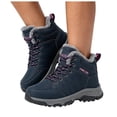 thumbnail image 1 of Rokment Women's Fleece Lined Hiking Trekking Boots Winter Warm Waterproof Comfortable Lace up Non Slip Outdoor Running Walking Climbing Work Ankle Booties, 1 of 4