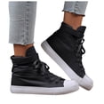 thumbnail image 1 of Rokment Women's Men's High Top Fashion Sneakers Walking Tennis Shoes Spring Fall Trendy Canvas Lace up Couples Casual Flat OTHER Size 8, 1 of 7
