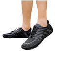 thumbnail image 1 of Rokment Women's Men's Water Shoes Beach Swim Barefoot Shoes Quick-Dry Breathable Athletic Wide Toe Hiking Pool Sneakers for Surf Yoga Exercise Aerobics Black Size 6.5, 1 of 6