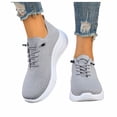 thumbnail image 1 of Rokment Women's Orthopedic Arch Support Slip on Running Walking Shoes Fall Comfortable Air Cushion Platform Wedge Chunky Heels Non Slip Work Nursing Tennis Sneakers Grey Size 7.5, 1 of 5