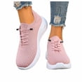 thumbnail image 1 of Rokment Women's Orthopedic Arch Support Slip on Running Walking Shoes Fall Comfortable Air Cushion Platform Wedge Chunky Heels Non Slip Work Nursing Tennis Sneakers Pink Size 7, 1 of 5